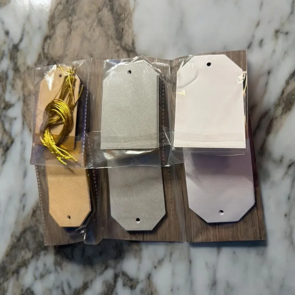 Blank Multi Color Craft Gift Tags/Labels 60‎ Count New